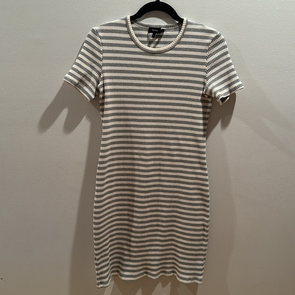 Theory Cherry striped ribbed dress Large - Picture 2 of 6